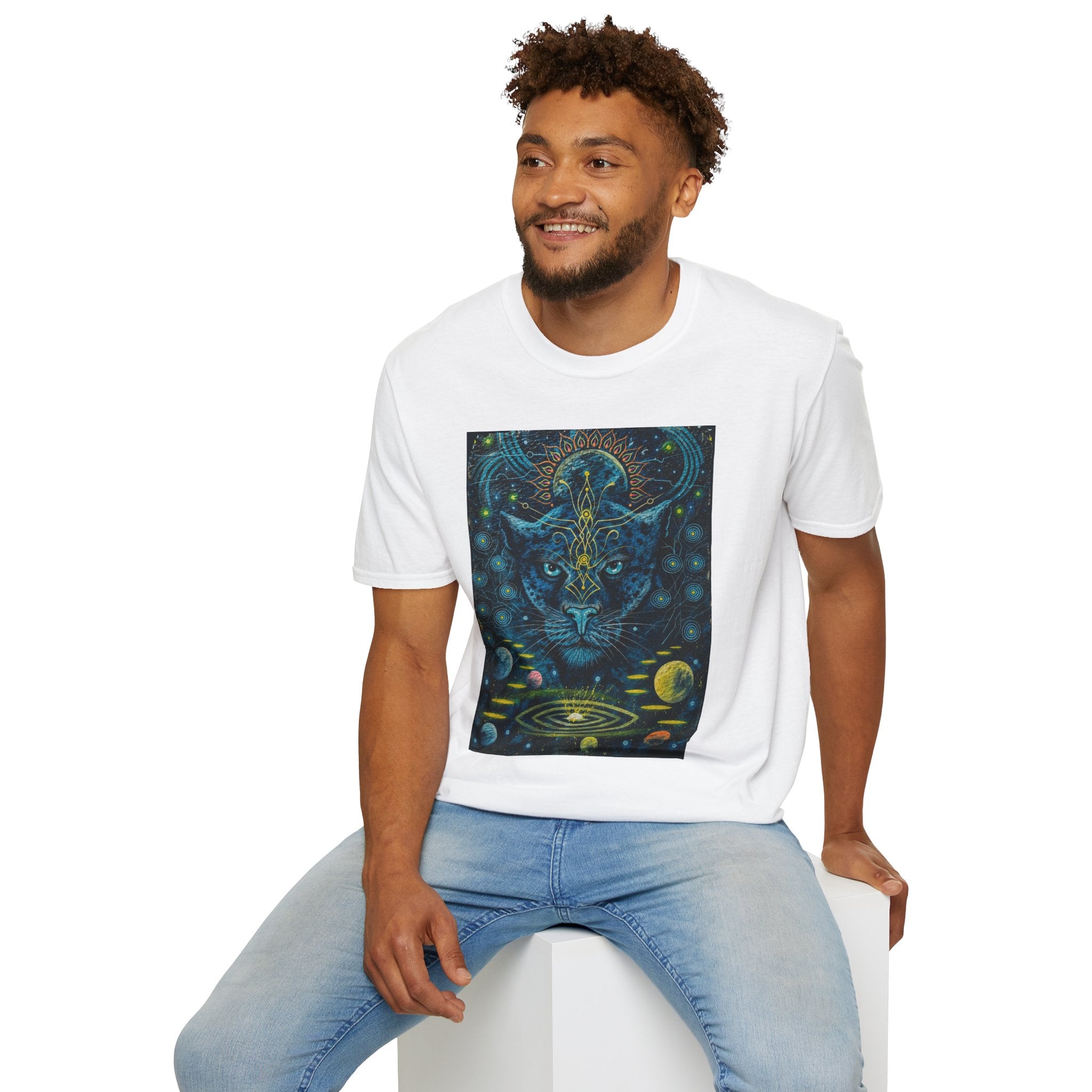 Ayahuasca — Sacred Vine of the Amazon. It awakens the spirit, reveals the past, illuminates the present, and guides toward the future. T-Shirt —