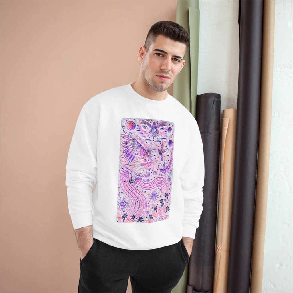 Oil Painting: Dreams and Spirits of Amazonian Ayahuasca - Sweatshirt –  Celestial Fantasy Champion Crewneck
