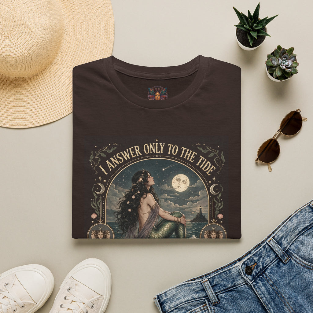 Mermaid "I Answer Only to the Tide" Graphic T-Shirt