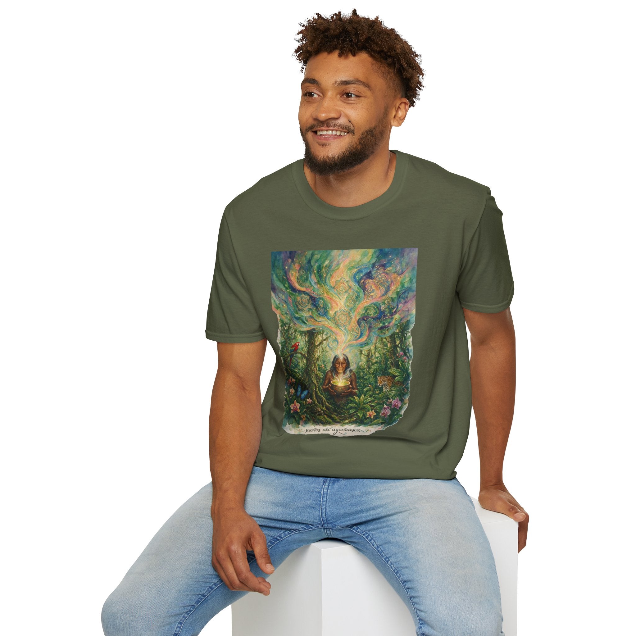 Mystical Forest Art T-Shirt — 'The Secrets of Light' Illustration