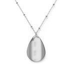 Oval Photo Necklace — Personalized 'Mama Nena' Memorial Pendant