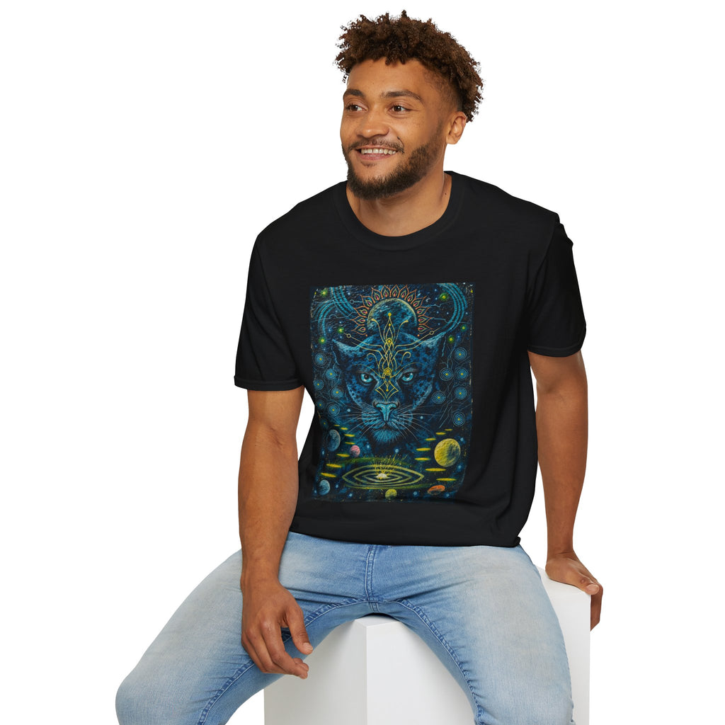 Ayahuasca — Sacred Vine of the Amazon. It awakens the spirit, reveals the past, illuminates the present, and guides toward the future. T-Shirt —