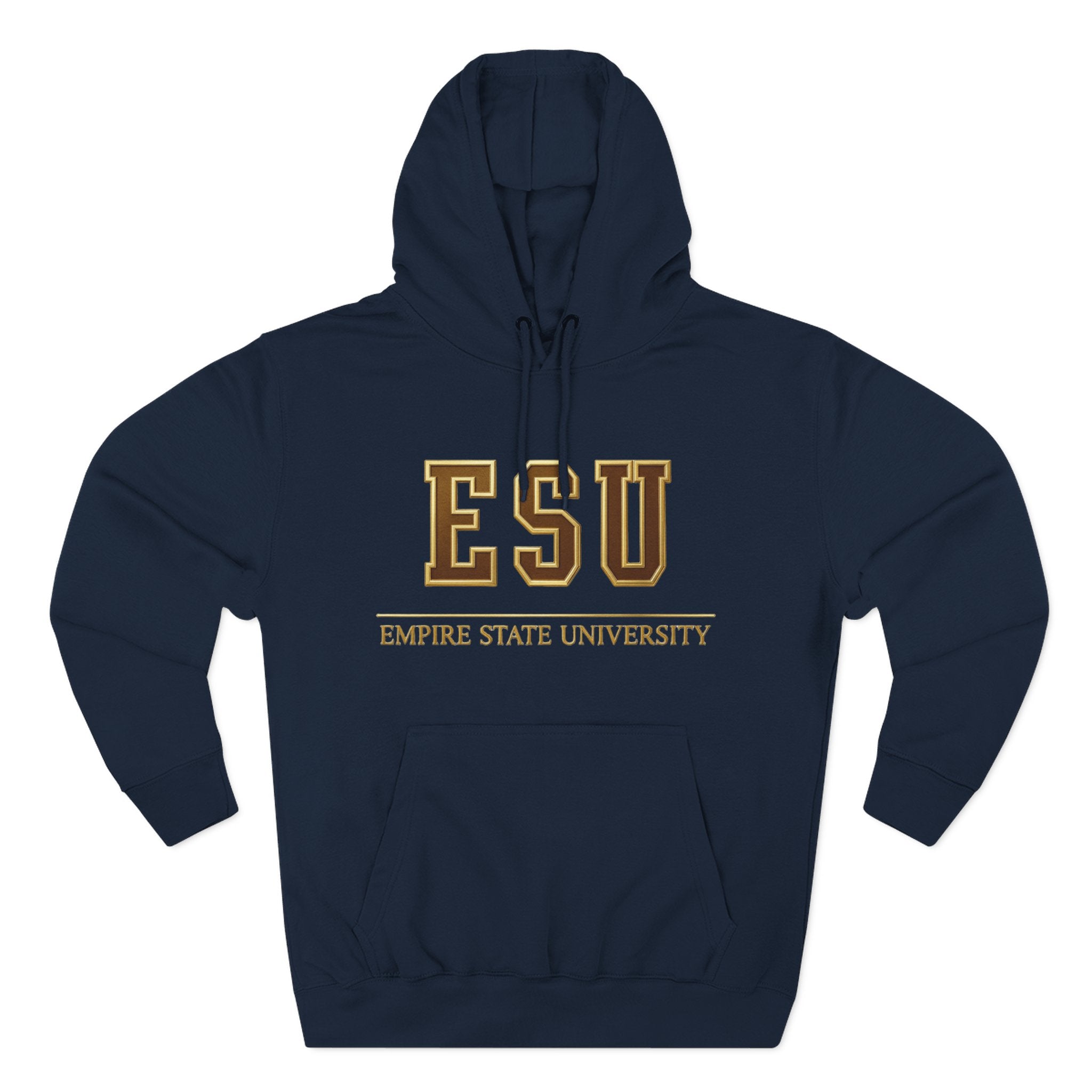 Three-Panel Fleece Hoodie