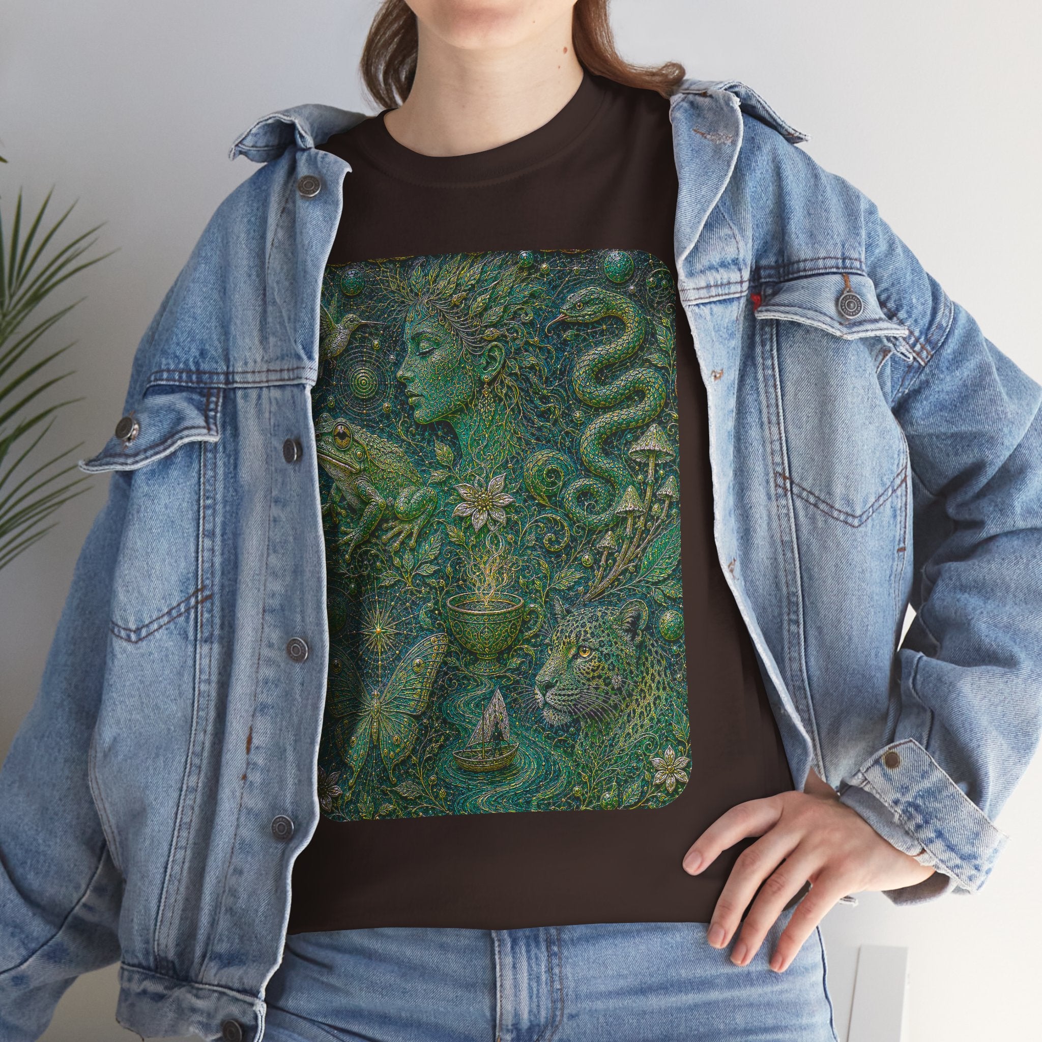 Ayahuasca - "Visions of the cosmos, whispers of the forest." T-Shirt