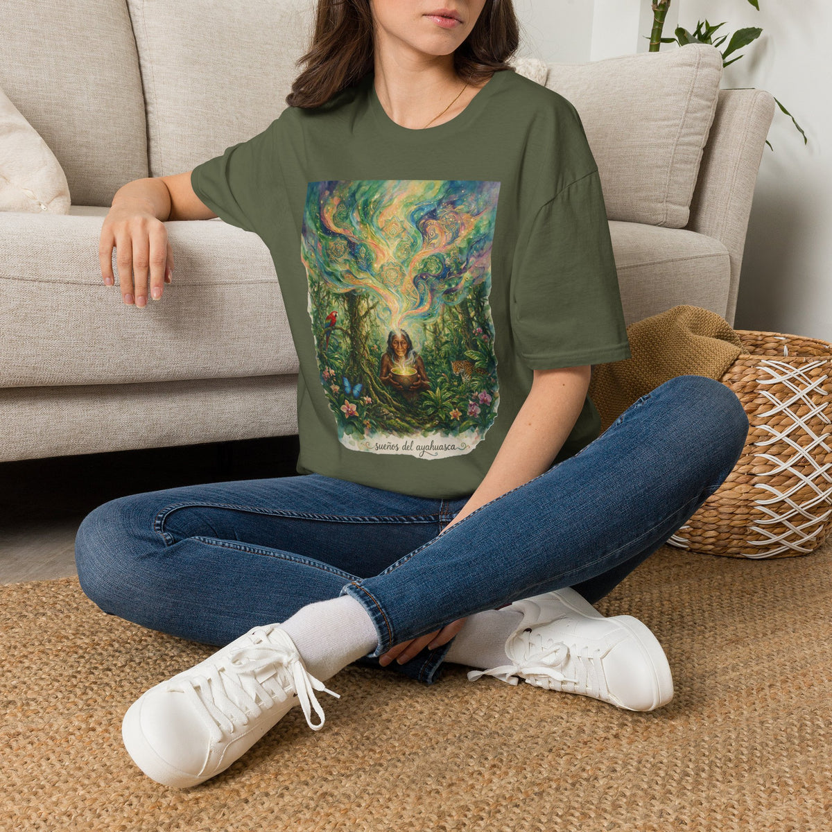 Mystical Forest Art T-Shirt — 'The Secrets of Light' Illustration
