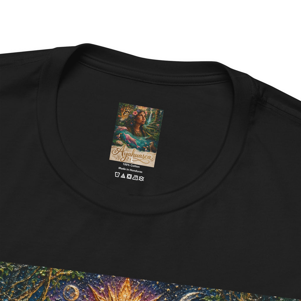 Ayahuasca -"Visions of the cosmos, whispers of the forest. "Unisex Jersey Short Sleeve Tee