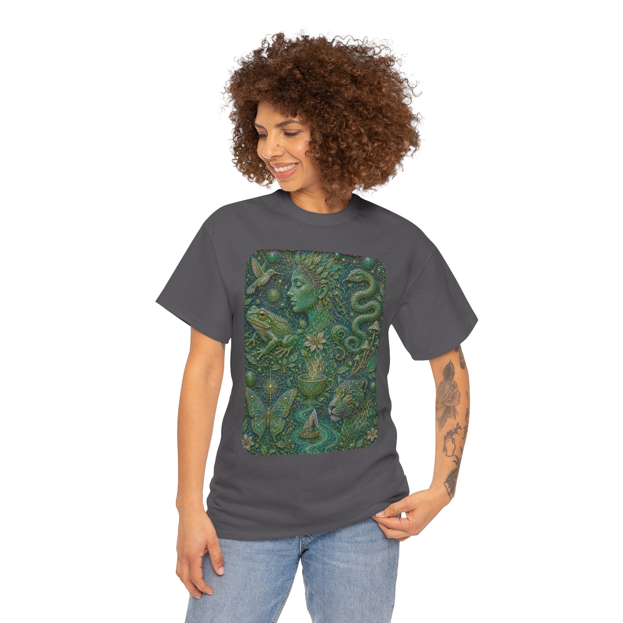 Ayahuasca - "Visions of the cosmos, whispers of the forest." T-Shirt