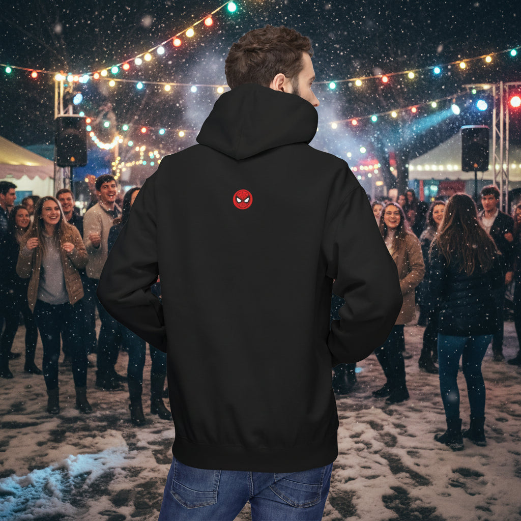 ESU Empire State University Hoodie — Collegiate Brown Pullover with Crest & Element Icons
