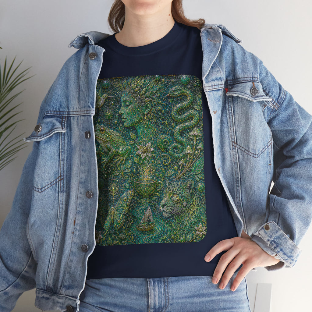 Ayahuasca - "Visions of the cosmos, whispers of the forest." T-Shirt