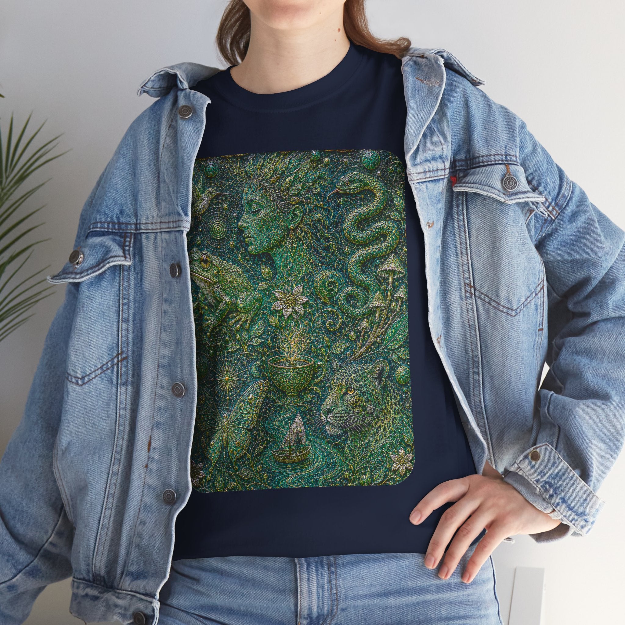 Ayahuasca - "Visions of the cosmos, whispers of the forest." T-Shirt