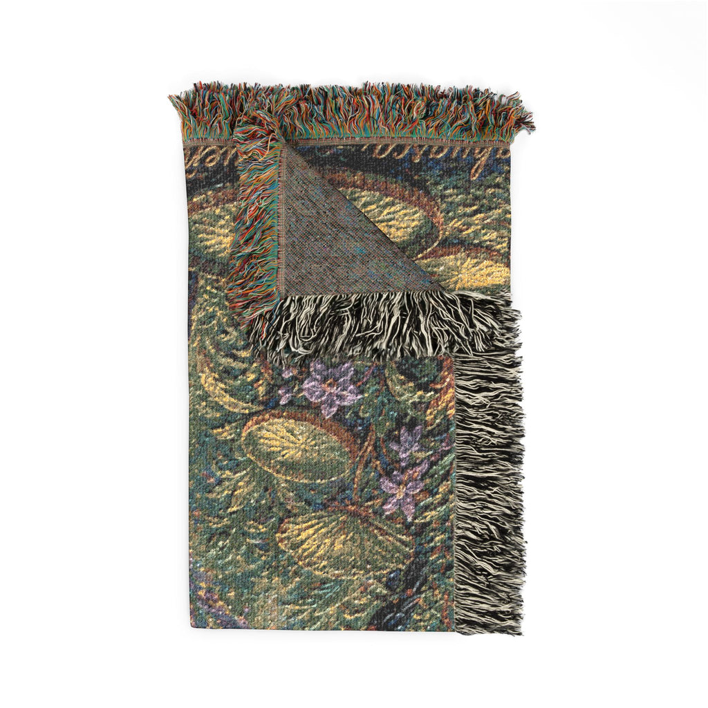 Ayahuasca Vision Woven Blanket — Mystical Mermaid Mosaic Throw