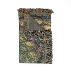 Ayahuasca Vision Woven Blanket — Mystical Mermaid Mosaic Throw