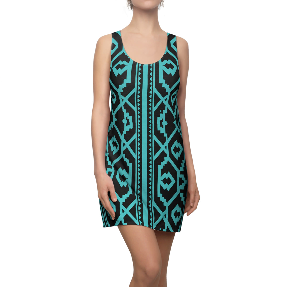 The designs painted by the Shipibo-Konibo people are called kené.— Tribal Geometric Tank Dress