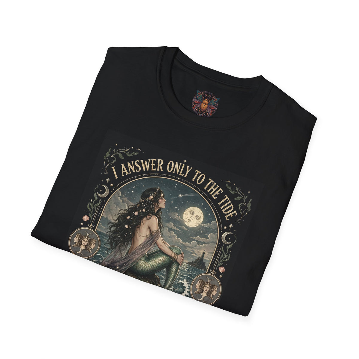 Mermaid "I Answer Only to the Tide" Graphic T-Shirt