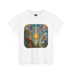 "See the world not with eyes, but with the soul." Ayahuasca  T-Shirt — Mystic Mandala & Shamanic Portrait Graphic