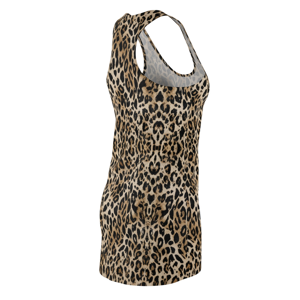 Leopard Print Racerback Dress — Women's Animal Print Summer Dress