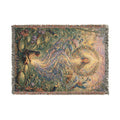 Ayahuasca Vision Woven Blanket — Mystical Mermaid Mosaic Throw