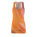 Racerback Dress — Orange Sunset Swirl All-Over Print