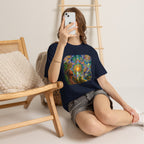 "See the world not with eyes, but with the soul." Ayahuasca  T-Shirt — Mystic Mandala & Shamanic Portrait Graphic