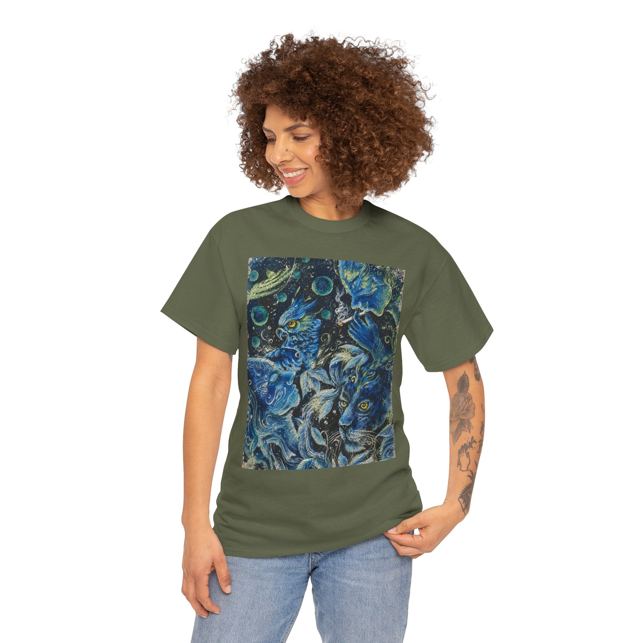 "Ayahuasca — The Vine of Visions. Where the past is remembered, the present revealed, and the foreseen unfolds." T-Shirt
