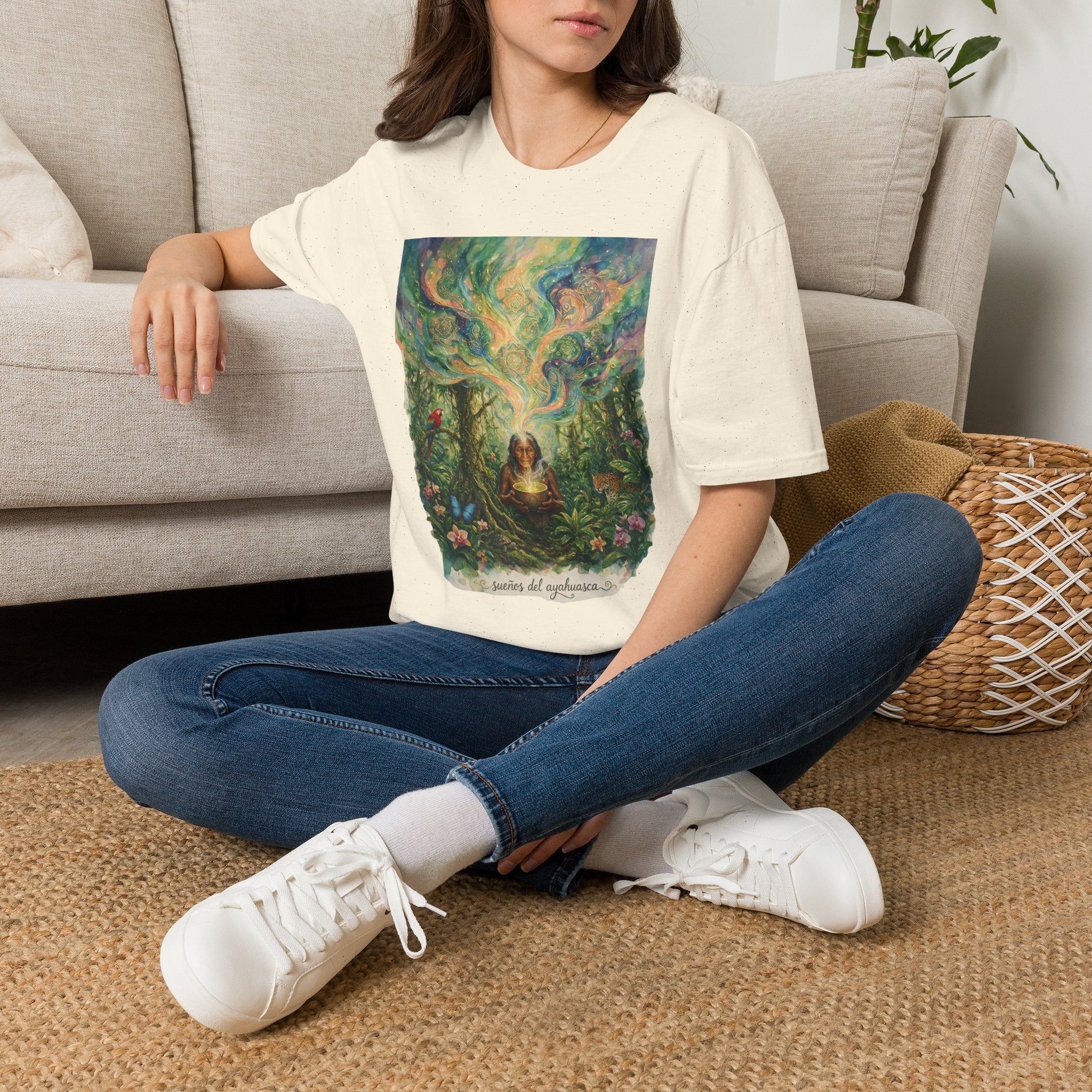 Mystical Forest Art T-Shirt — 'The Secrets of Light' Illustration