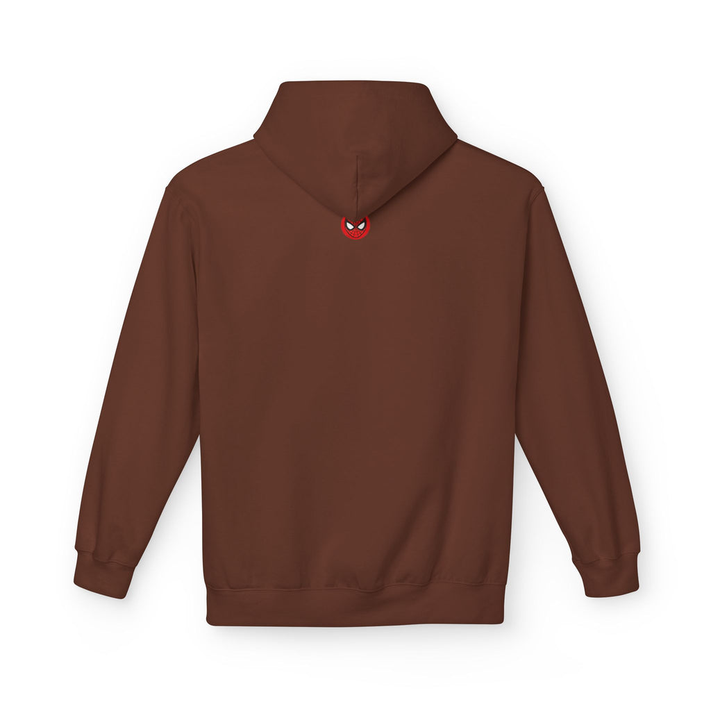 ESU Empire State University Hoodie — Collegiate Brown Pullover with Crest & Element Icons