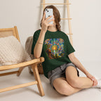 "See the world not with eyes, but with the soul." Ayahuasca  T-Shirt — Mystic Mandala & Shamanic Portrait Graphic