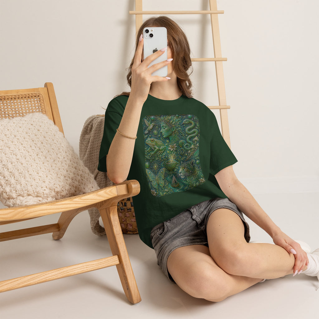 Ayahuasca - "Visions of the cosmos, whispers of the forest." T-Shirt