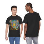 "See the world not with eyes, but with the soul." Ayahuasca  T-Shirt — Mystic Mandala & Shamanic Portrait Graphic
