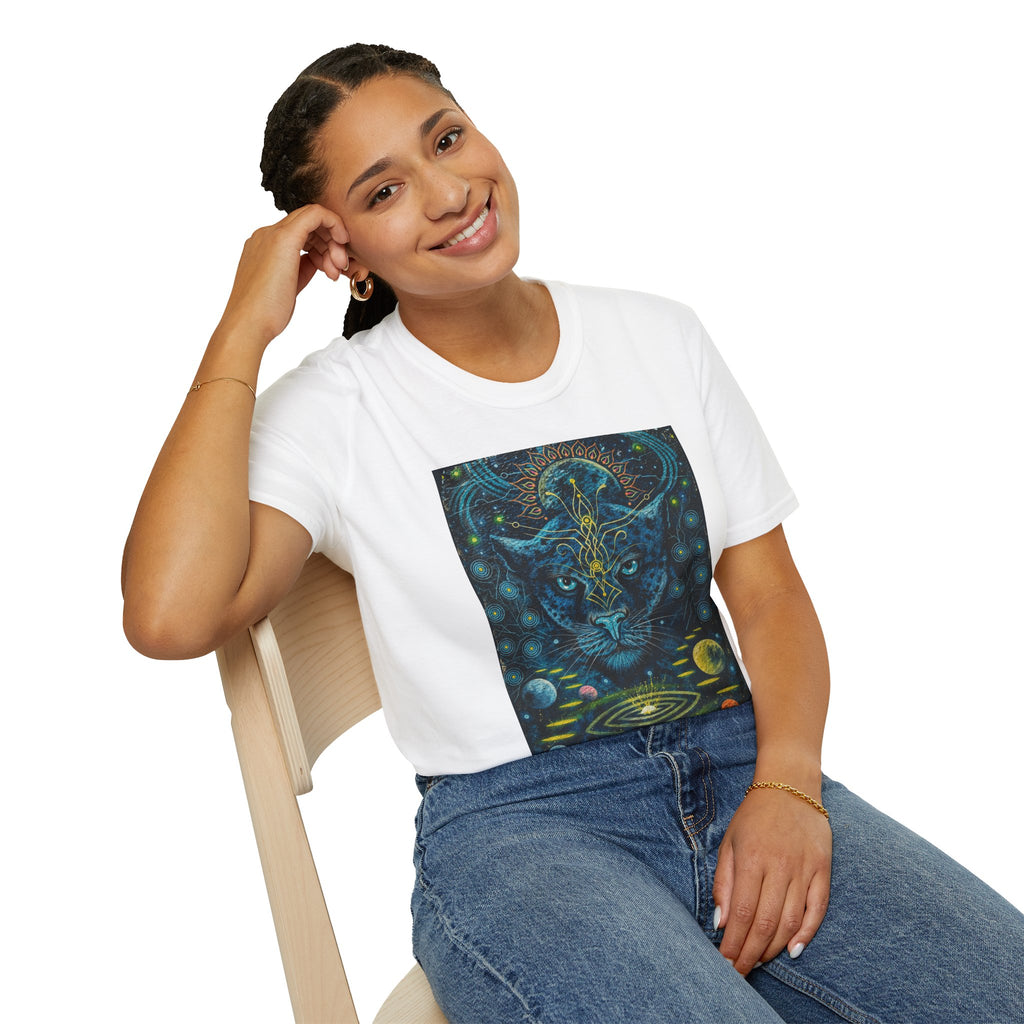 Ayahuasca — Sacred Vine of the Amazon. It awakens the spirit, reveals the past, illuminates the present, and guides toward the future. T-Shirt —