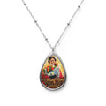 Oval Photo Necklace — Personalized 'Mama Nena' Memorial Pendant