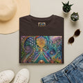 Psychedelic Visionary Tee — Spiritual Geometry & Rising Human Artwork