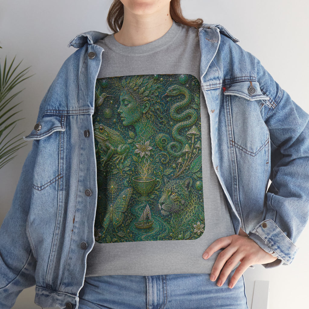 Ayahuasca - "Visions of the cosmos, whispers of the forest." T-Shirt