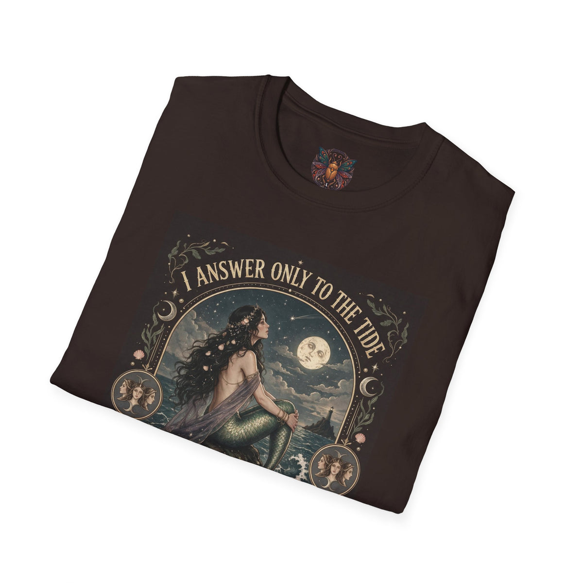 Mermaid "I Answer Only to the Tide" Graphic T-Shirt