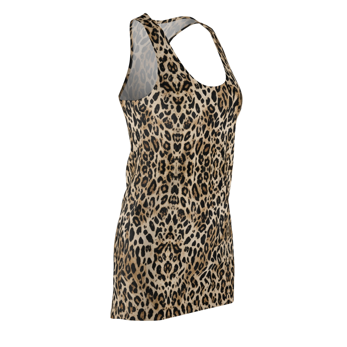 Leopard Print Racerback Dress — Women's Animal Print Summer Dress