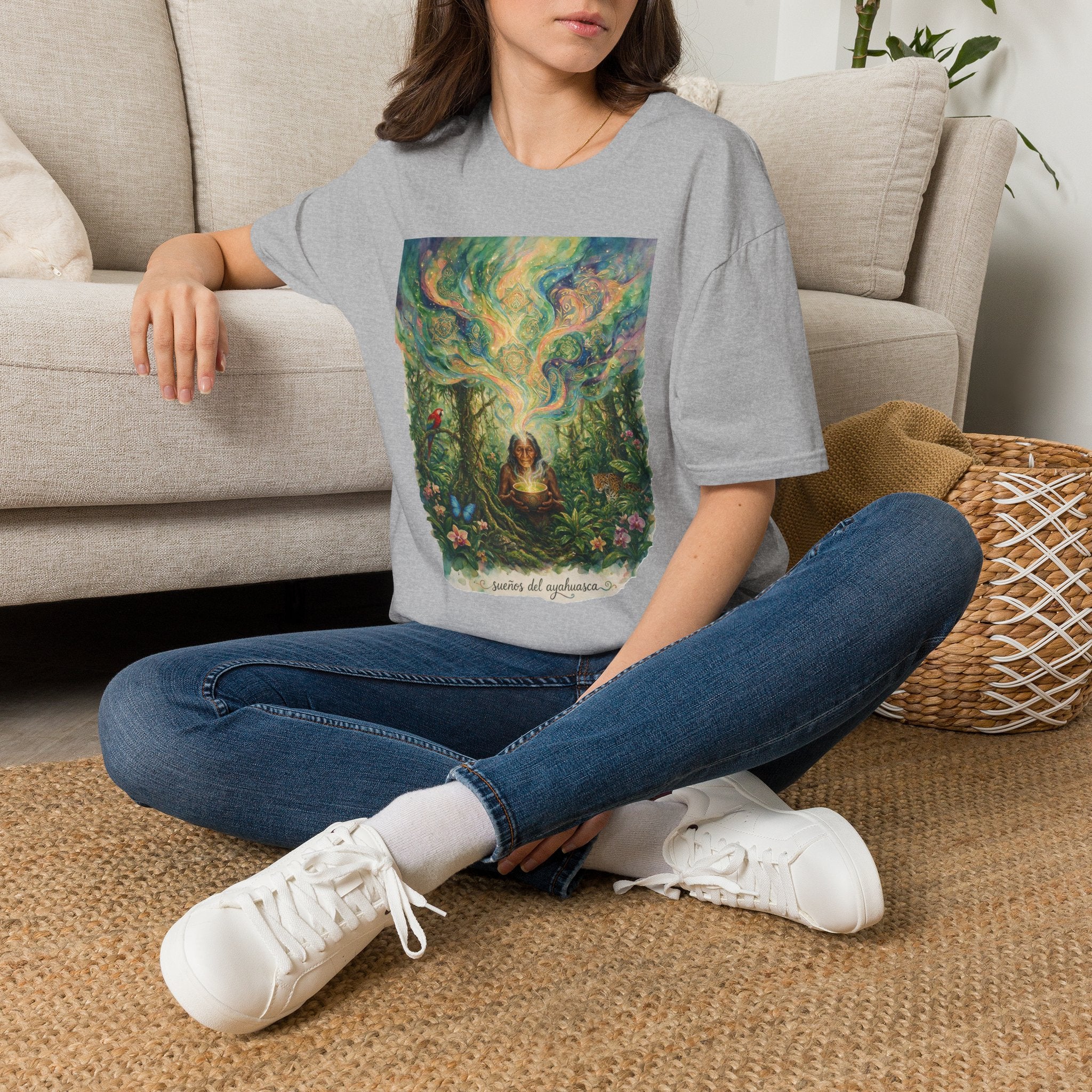 Mystical Forest Art T-Shirt — 'The Secrets of Light' Illustration