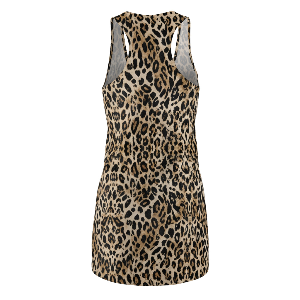 Leopard Print Racerback Dress — Women's Animal Print Summer Dress