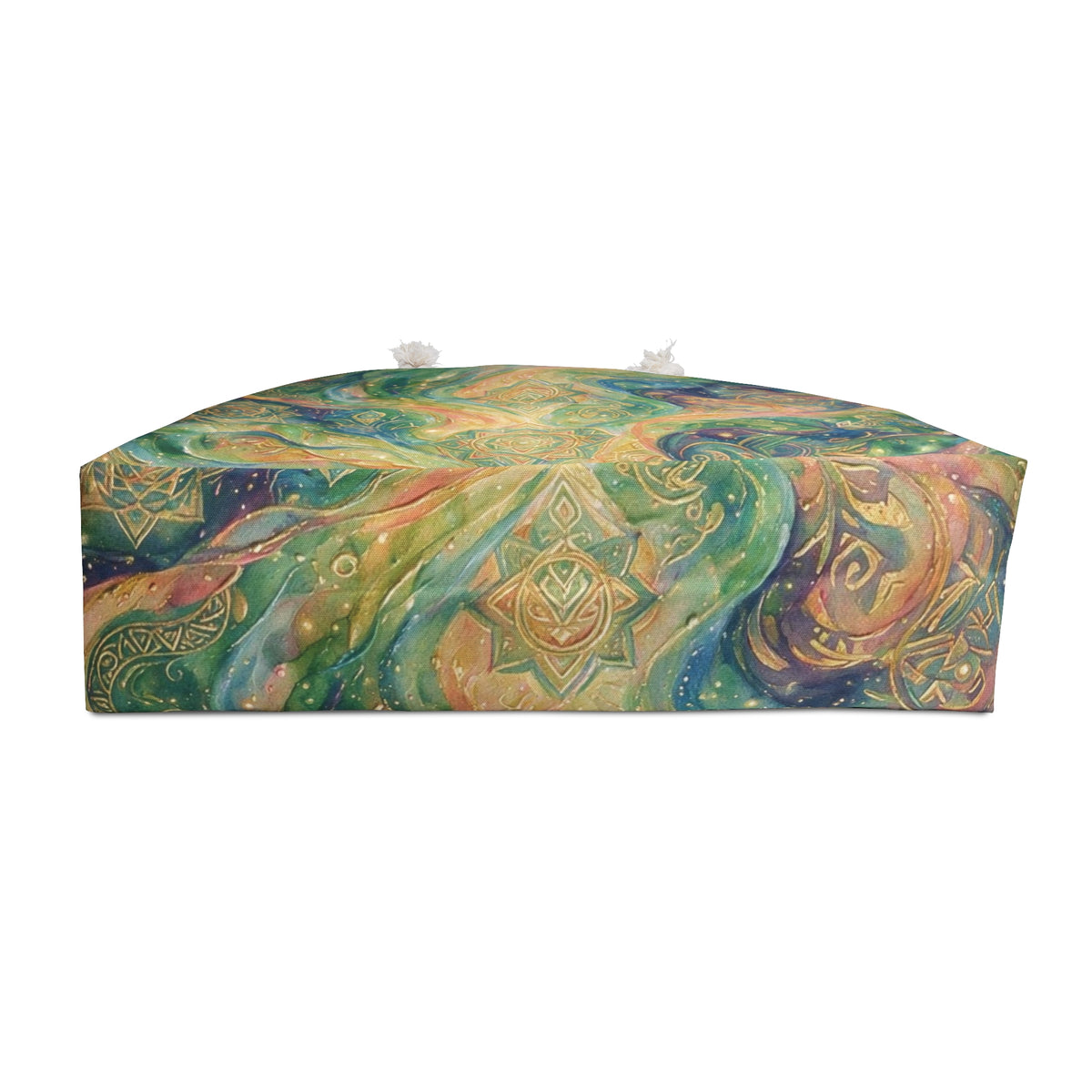 Bohemian Galaxy Weekender Bag — Swirling Celestial Tote for Travel & Beach