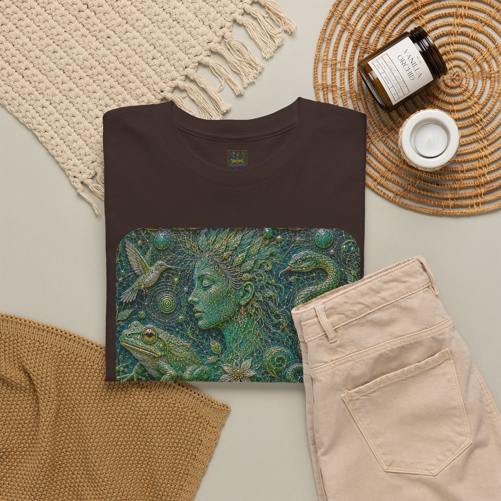 Ayahuasca - "Visions of the cosmos, whispers of the forest." T-Shirt