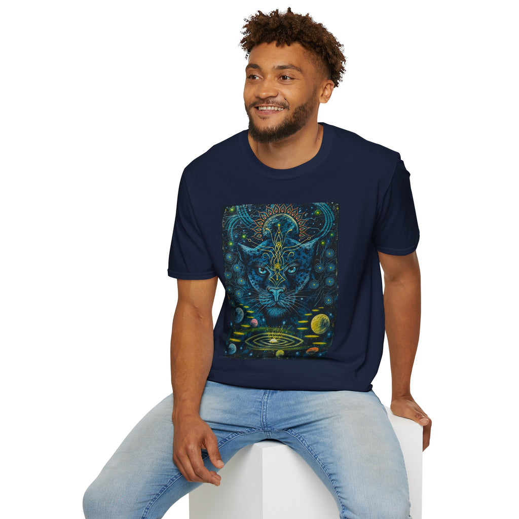 Ayahuasca — Sacred Vine of the Amazon. It awakens the spirit, reveals the past, illuminates the present, and guides toward the future. T-Shirt —