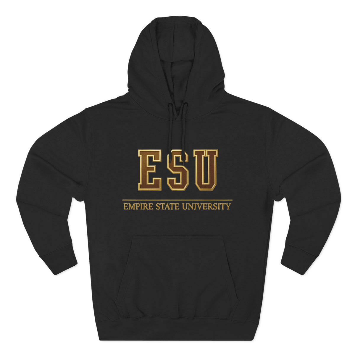Three-Panel Fleece Hoodie