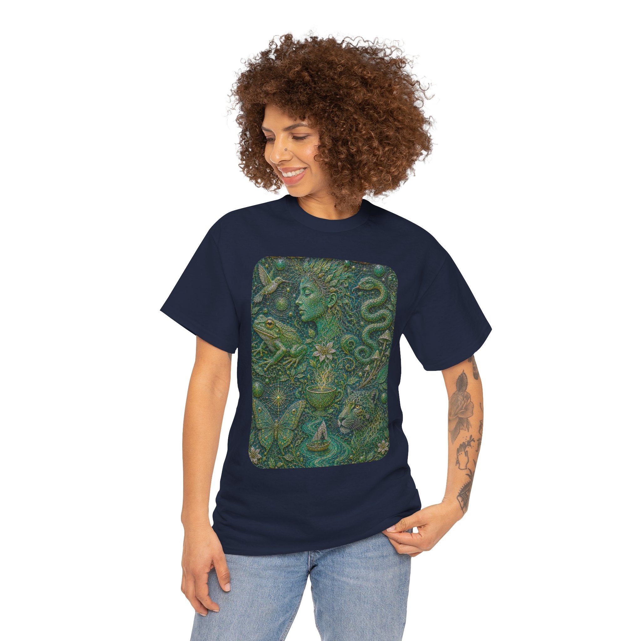 Ayahuasca - "Visions of the cosmos, whispers of the forest." T-Shirt
