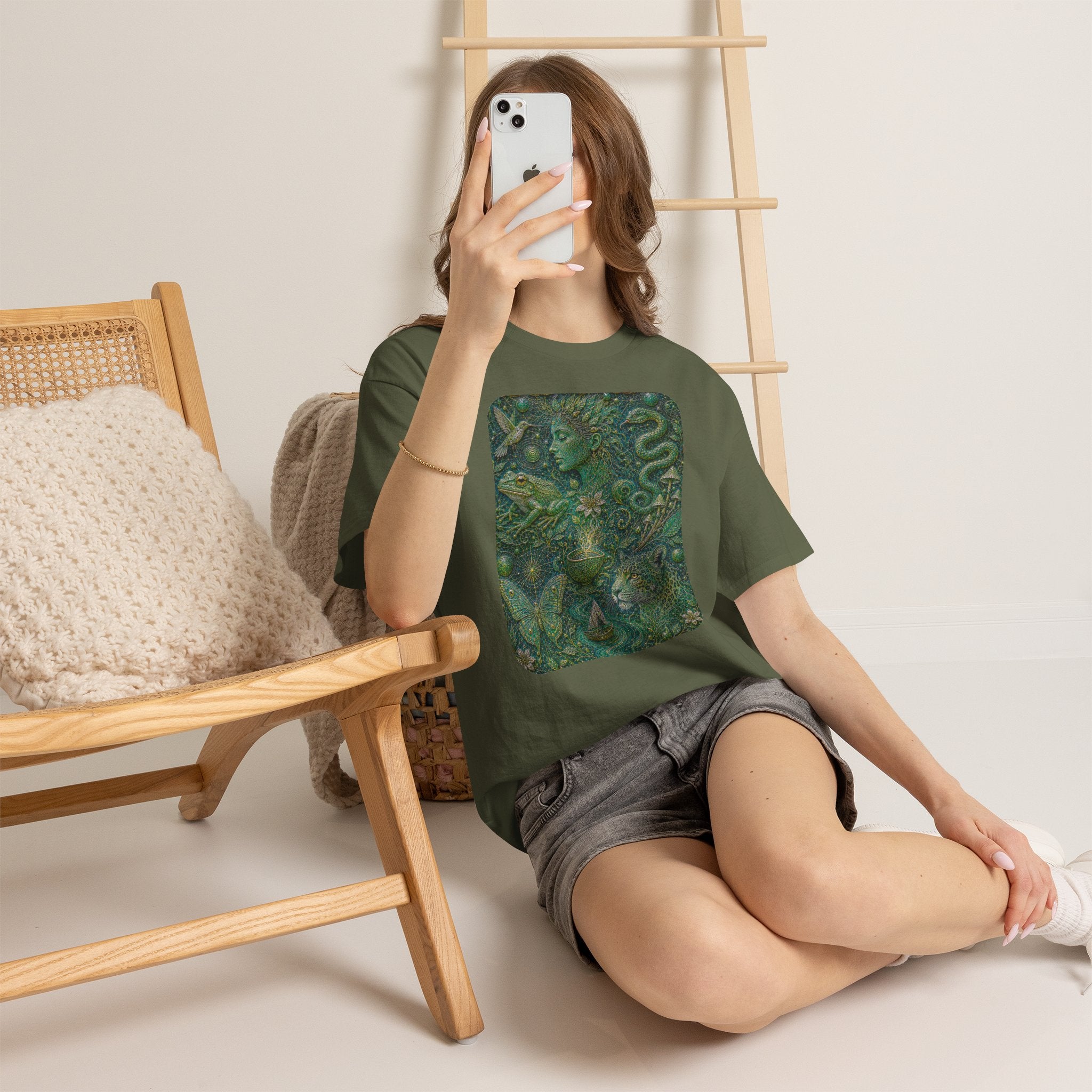 Ayahuasca - "Visions of the cosmos, whispers of the forest." T-Shirt
