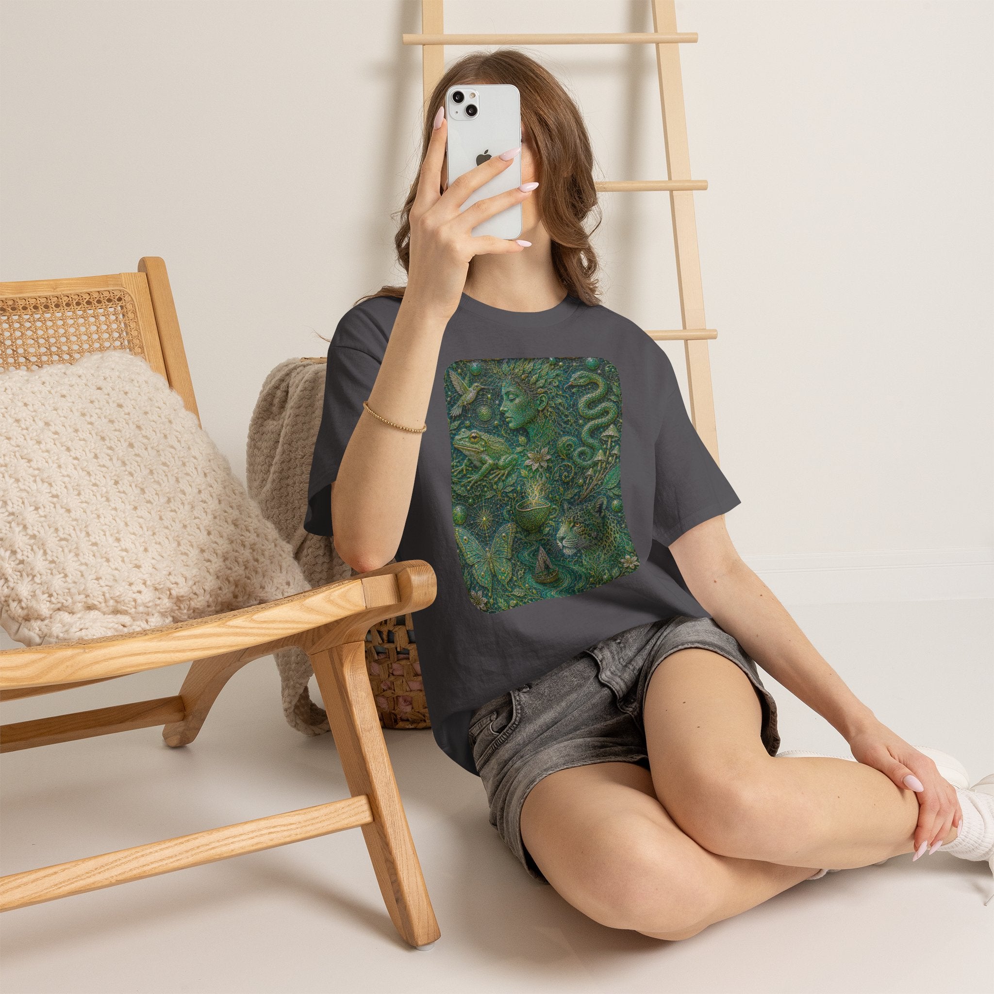 Ayahuasca - "Visions of the cosmos, whispers of the forest." T-Shirt