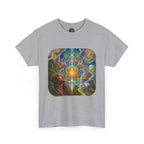 "See the world not with eyes, but with the soul." Ayahuasca  T-Shirt — Mystic Mandala & Shamanic Portrait Graphic