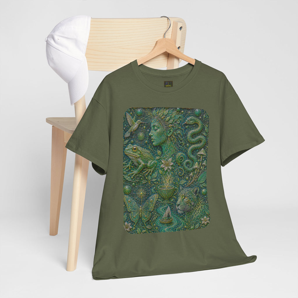 Ayahuasca - "Visions of the cosmos, whispers of the forest." T-Shirt