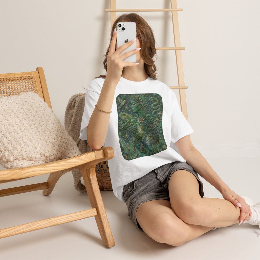 Ayahuasca - "Visions of the cosmos, whispers of the forest." T-Shirt