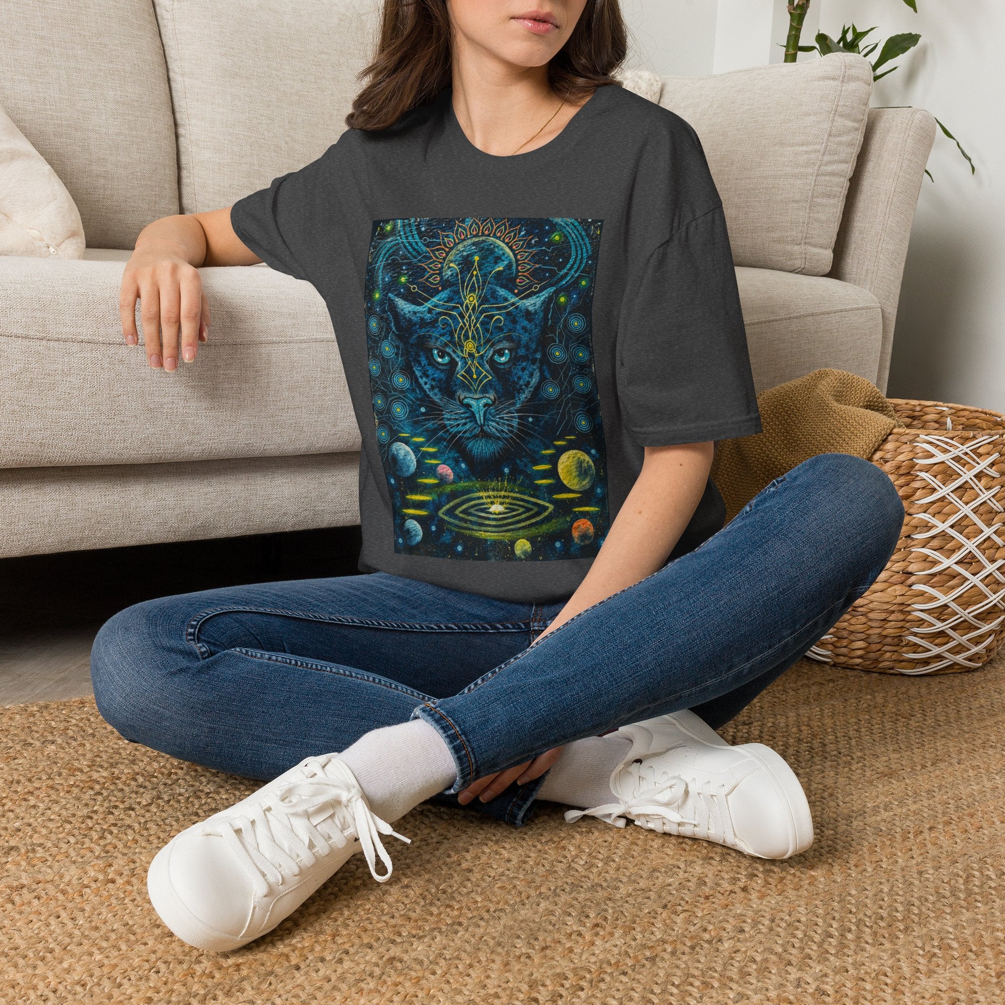 Ayahuasca — Sacred Vine of the Amazon. It awakens the spirit, reveals the past, illuminates the present, and guides toward the future. T-Shirt —