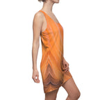 Racerback Dress — Orange Sunset Swirl All-Over Print