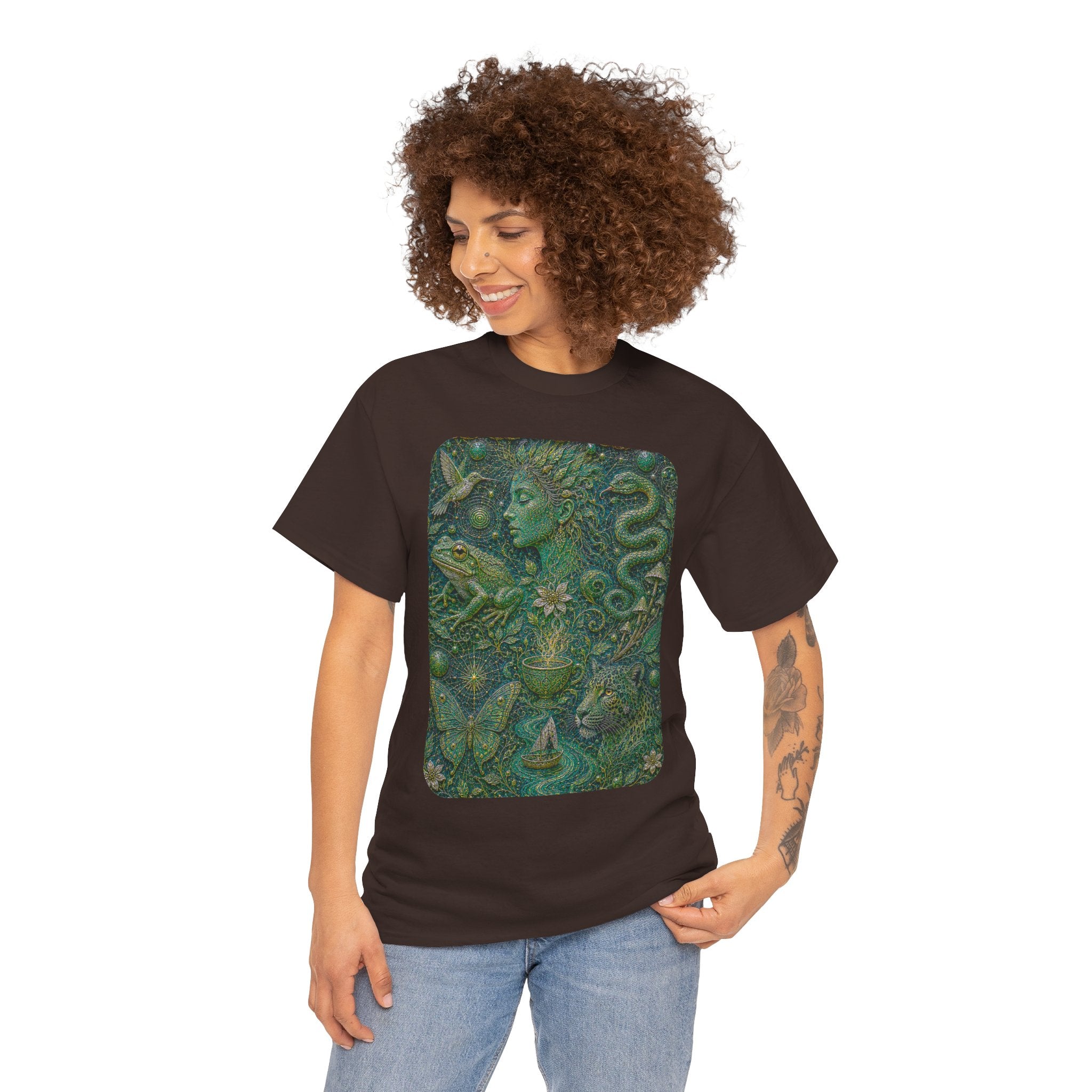 Ayahuasca - "Visions of the cosmos, whispers of the forest." T-Shirt